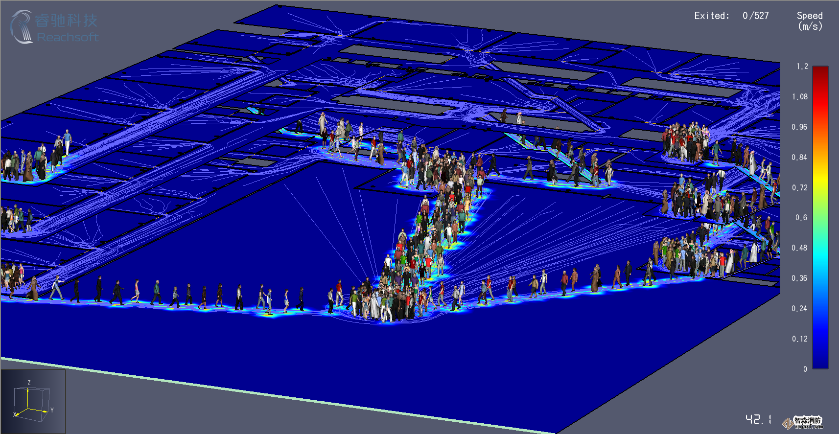 長沙消防安全評估長沙人員疏散能力模擬分析軟件Pathfinder11 長沙消防安全評估長沙人員疏散能力模擬分析軟件Pathfinder11