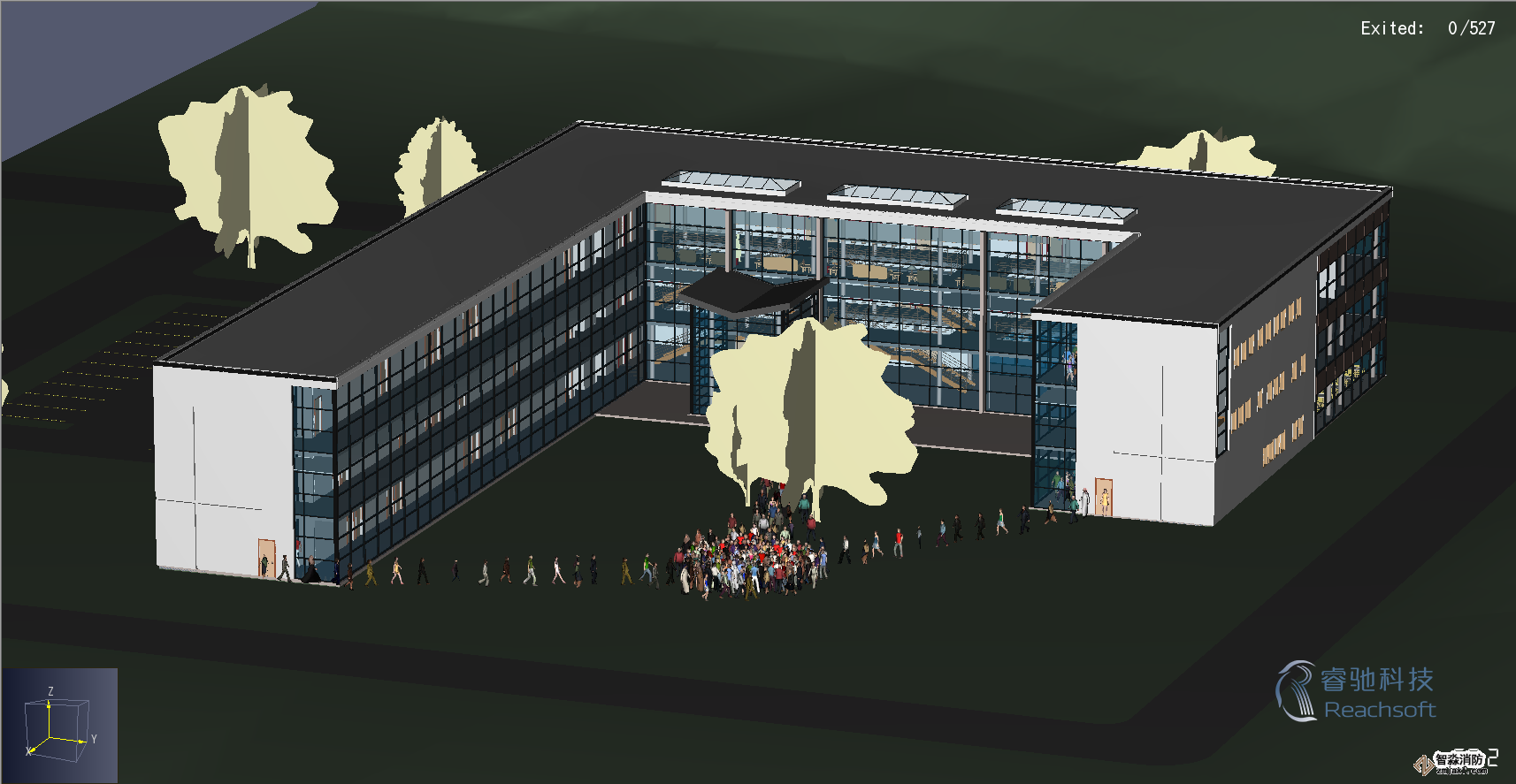 長沙消防安全評估長沙人員疏散能力模擬分析軟件Pathfinder9 長沙消防安全評估長沙人員疏散能力模擬分析軟件Pathfinder9